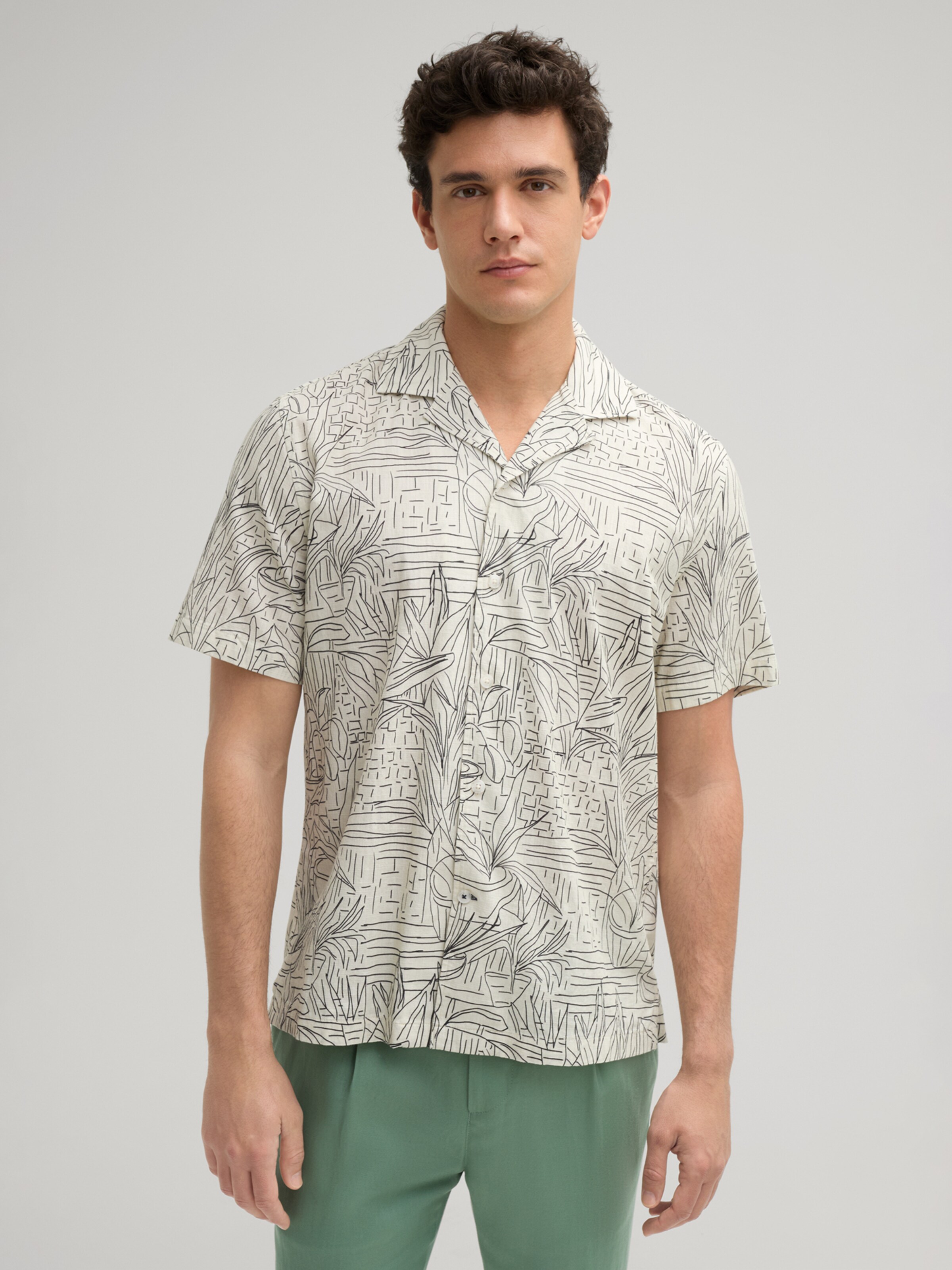 JOOP! Regular Fit Hemd 'Kawai' in Beige: Vorderseite