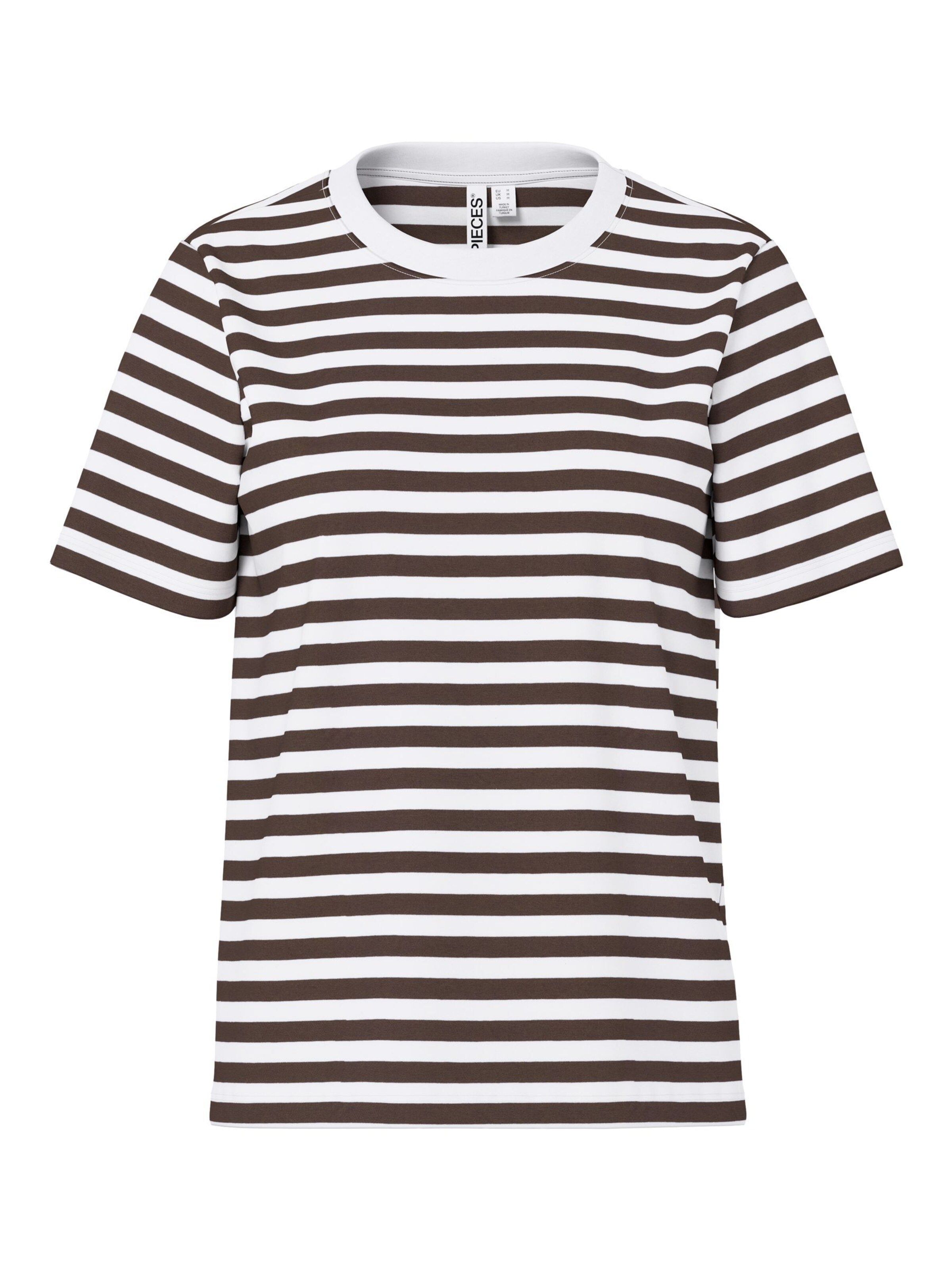 PIECES Shirt 'RIA' in Brown: front