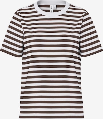 PIECES Shirt 'RIA' in Brown: front