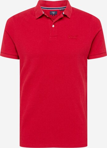 Superdry - Camisa 'Classic' em vermelho: frente