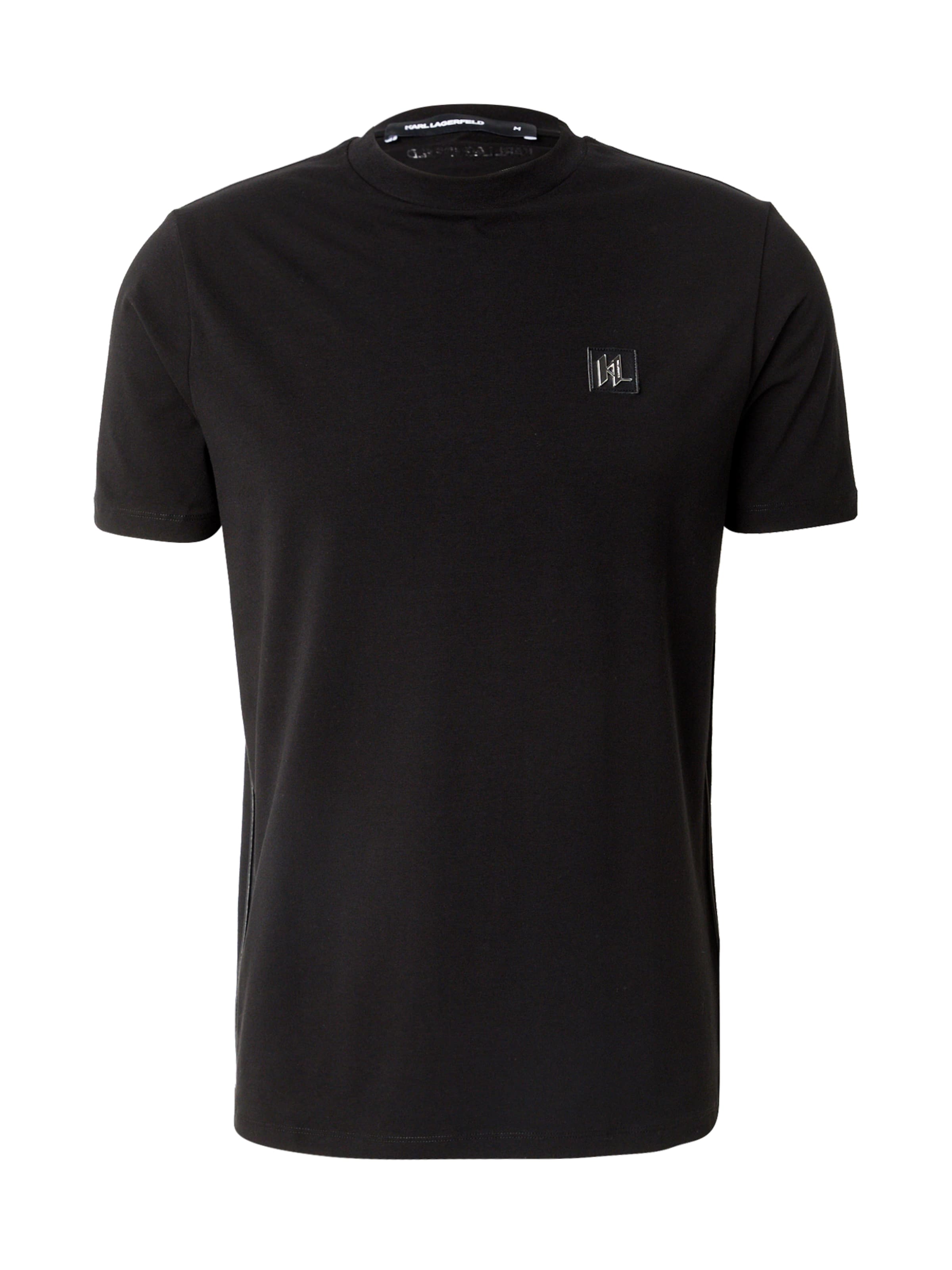 Karl Lagerfeld Μπλουζάκι σε μαύρο: μπροστά