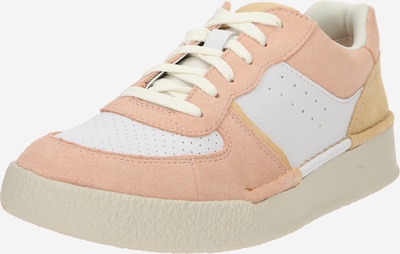 CLARKS Platform trainers 'CraftCup Court' in Peach / White, Item view