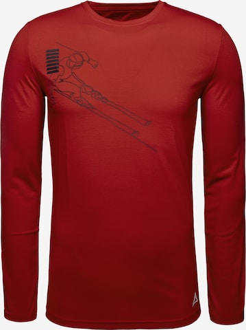 Schöffel - Camisa funcionais 'Hasliberg' em vermelho: frente