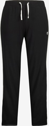 Loosefit Pantalon Ulla Popken en noir : devant