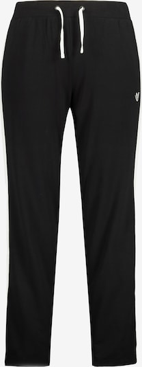 Ulla Popken Pantalon en noir / blanc, Vue avec produit