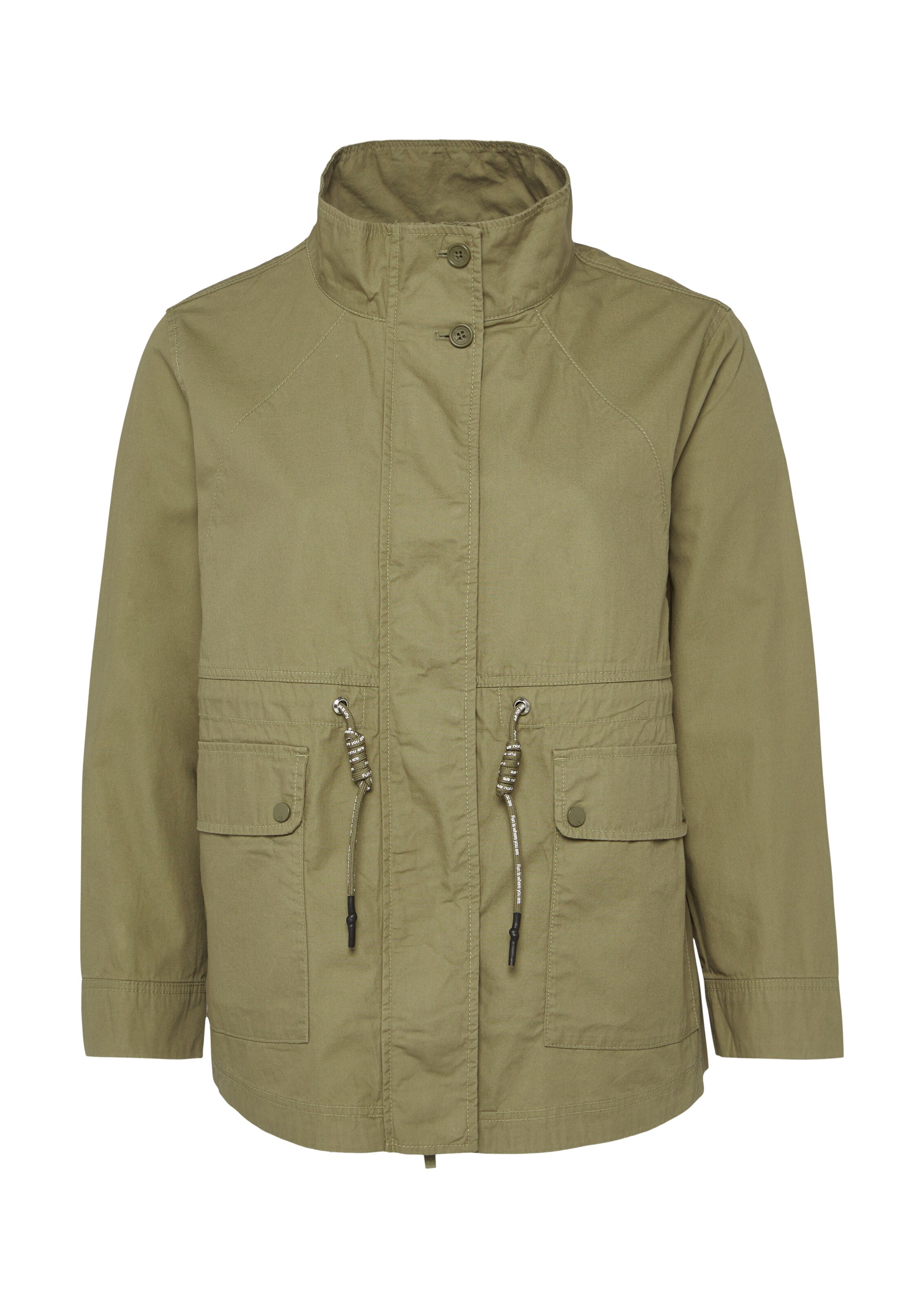 QS Tussenparka in Groen: voorkant