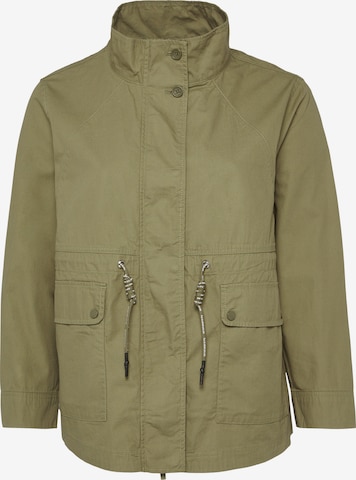 Parka mi-saison QS en vert : devant