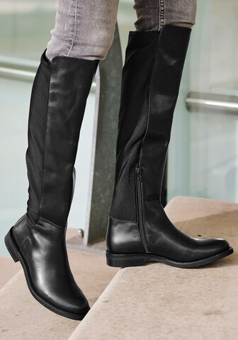 Bottes LASCANA en noir : devant