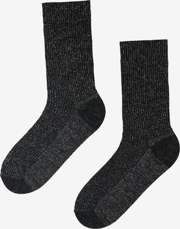 Chaussettes 'ALPACA WOOL sparkly socks' Sokisahtel en noir : devant