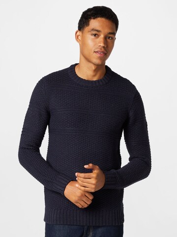 INDICODE JEANS Pulóver 'Shores' - kék: elől