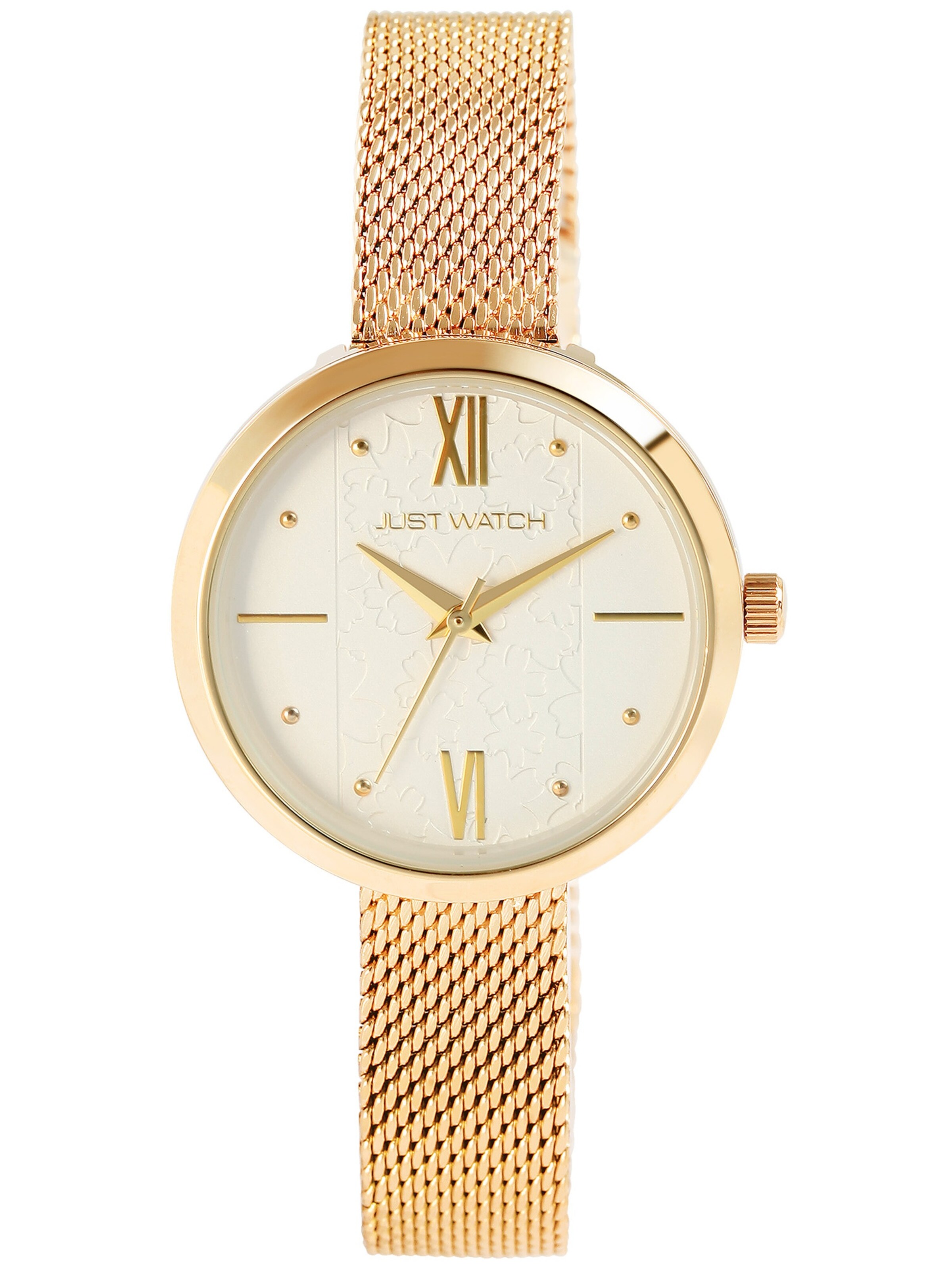 Just Watch Analog Watch 'Salietta, Mineralglas' in Gold: front