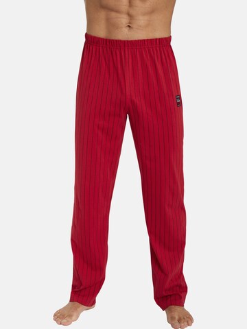 Pantalon de pyjama ' Kian ' Jan Vanderstorm en rouge : devant