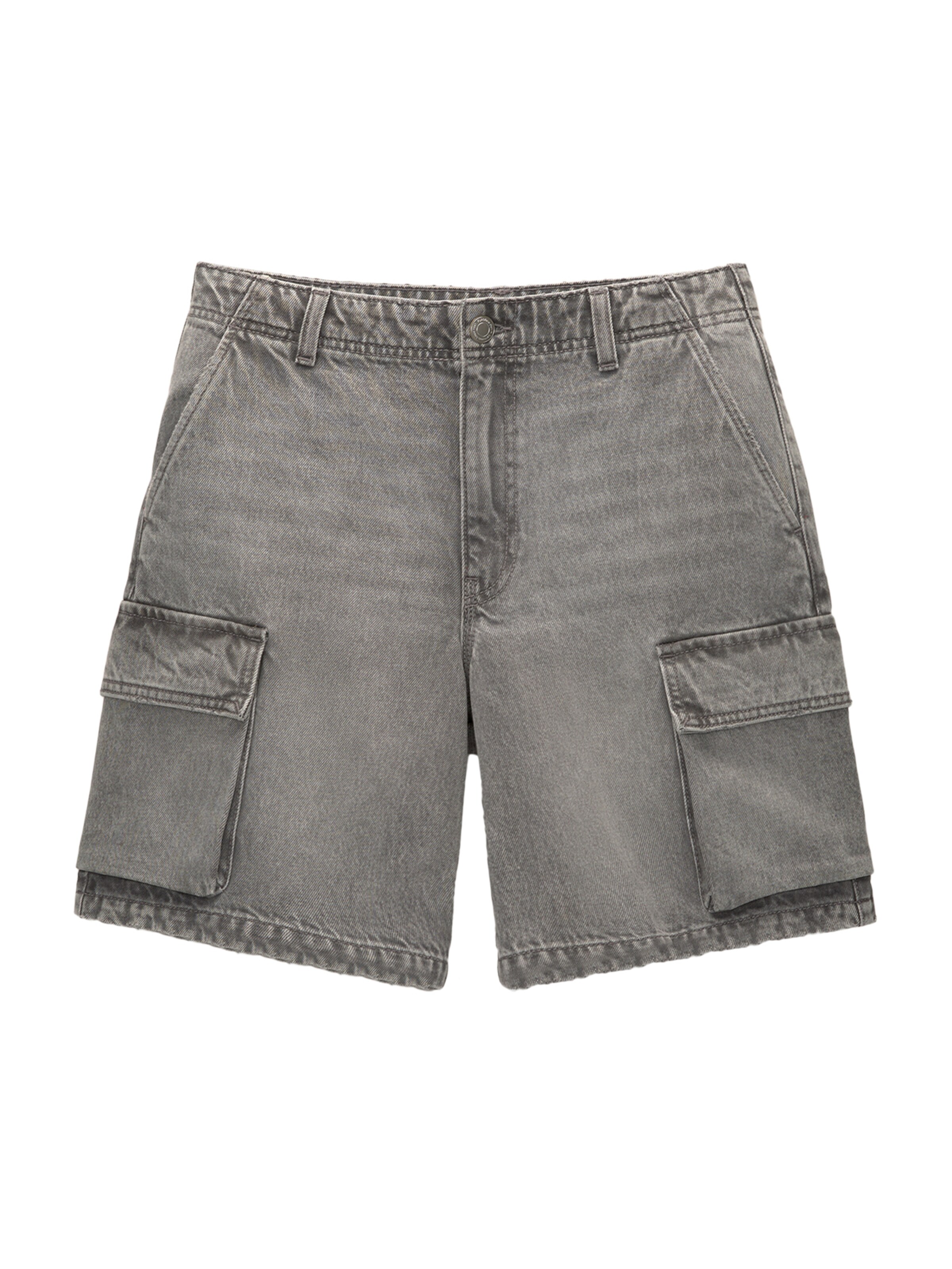 Wide leg Pantaloni eleganți de la Pull&Bear pe negru: față