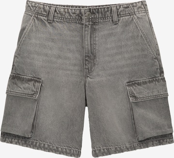 Pull&Bear Wide Leg Cargofarkut värissä musta: etupuoli