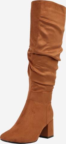 Bottes 'Kaya' Dorothy Perkins en marron : devant