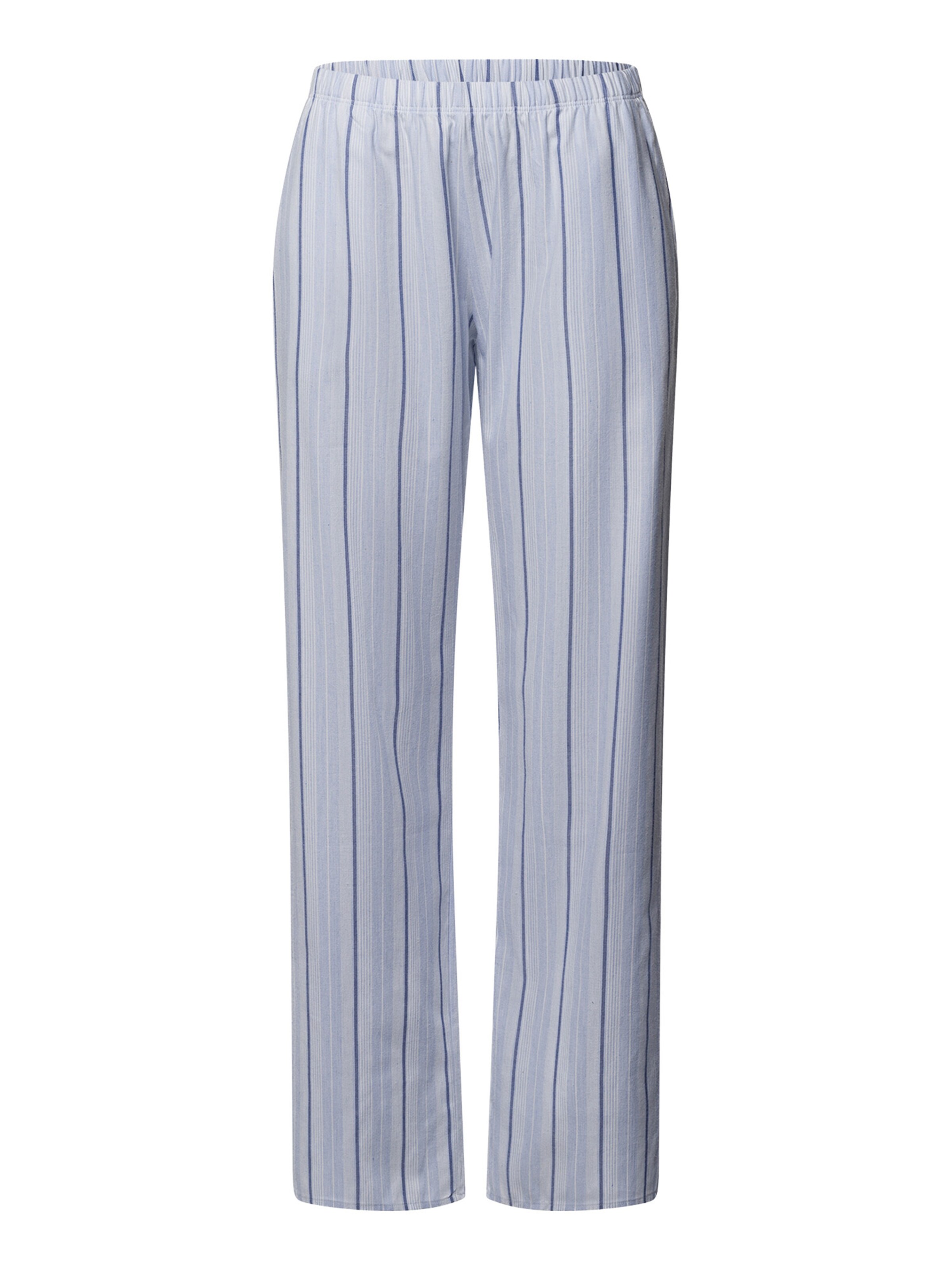 Hanro Pyjamabroek ' Loungy Nights ' in Blauw: voorkant