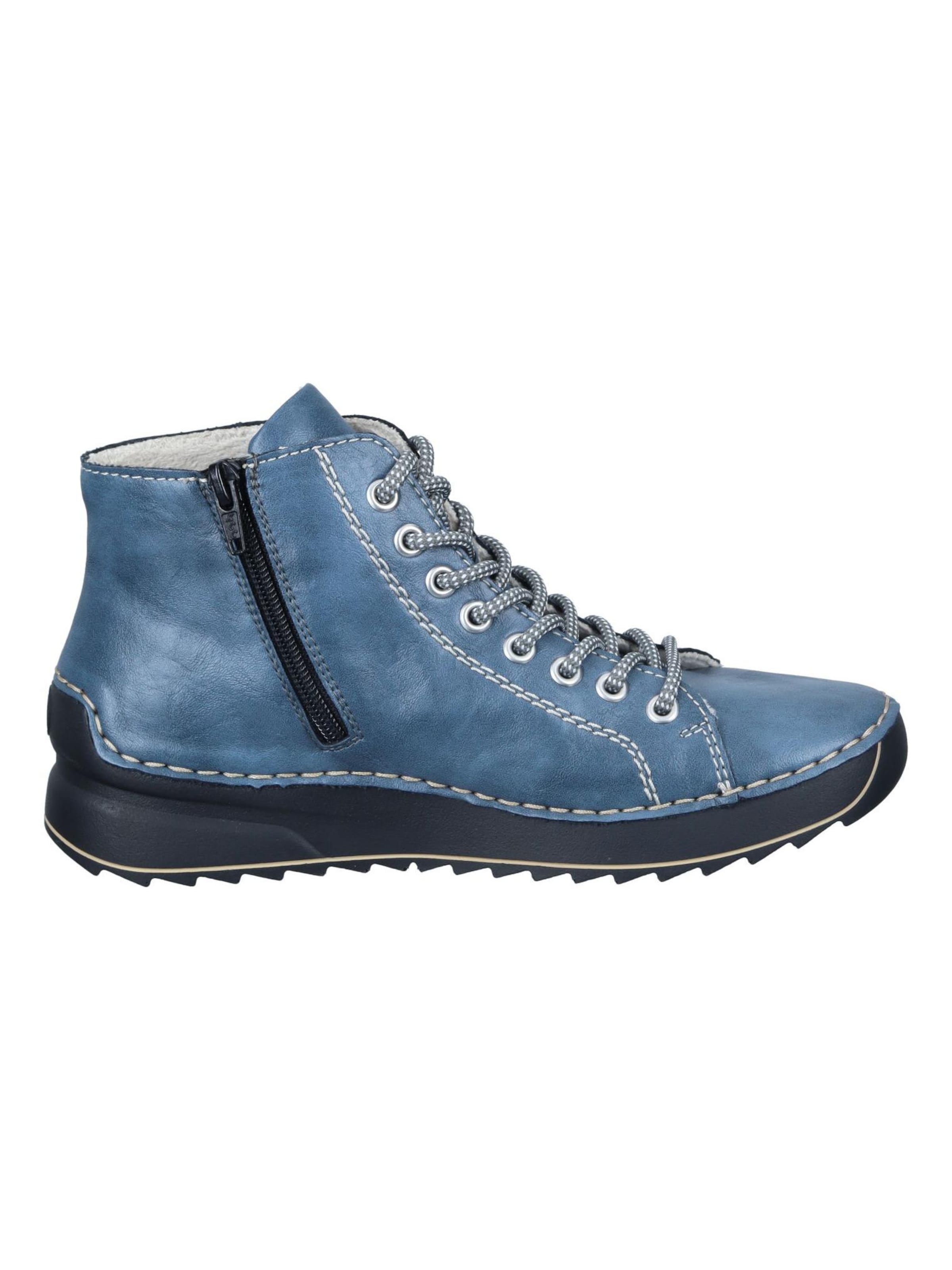 Rieker Boots 'Schnürer' in Blue