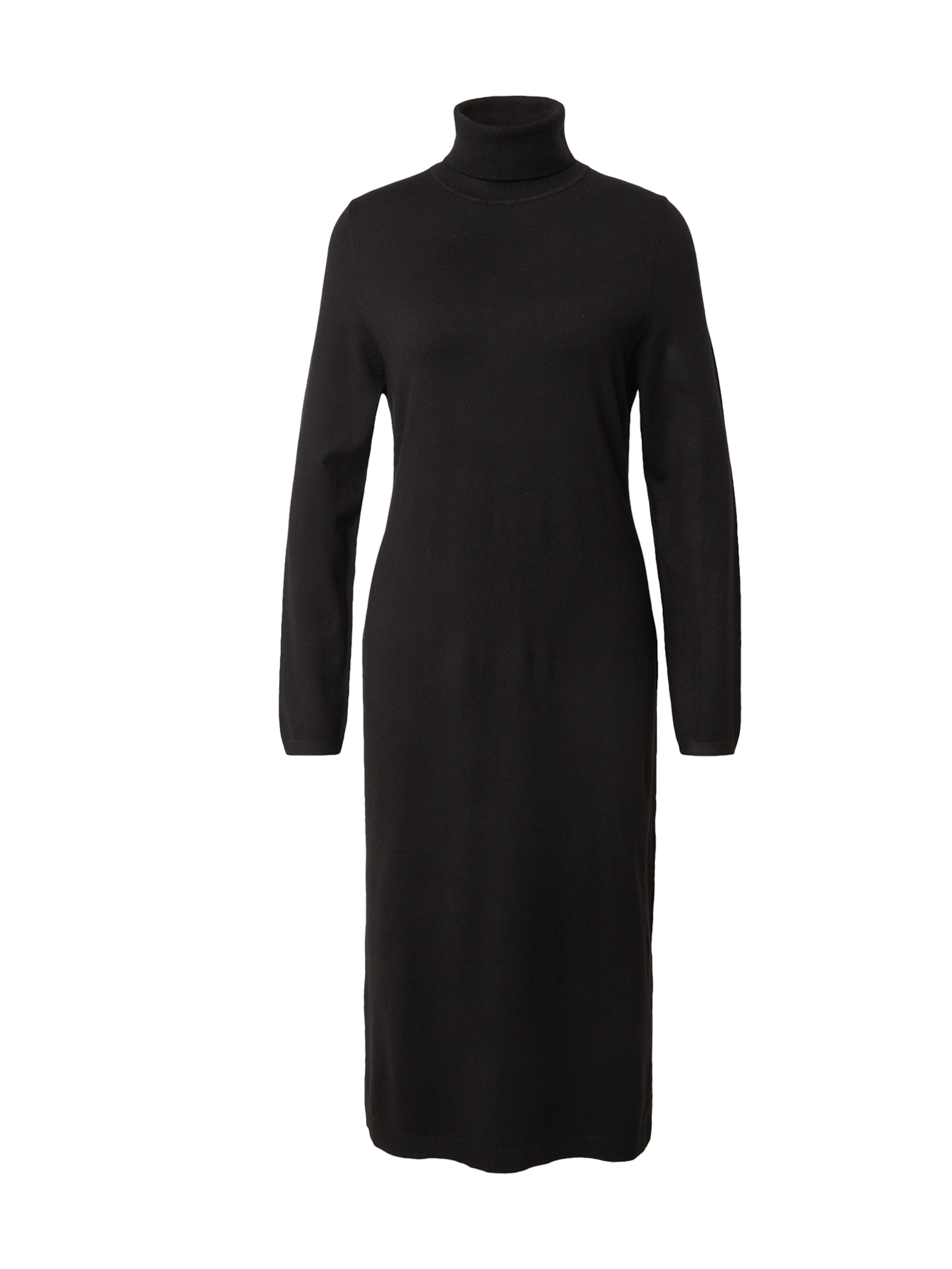 s.Oliver Úpletové šaty – černá: přední strana