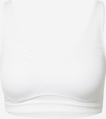 UNDER ARMOUR Bralette Sports Bra in White: front