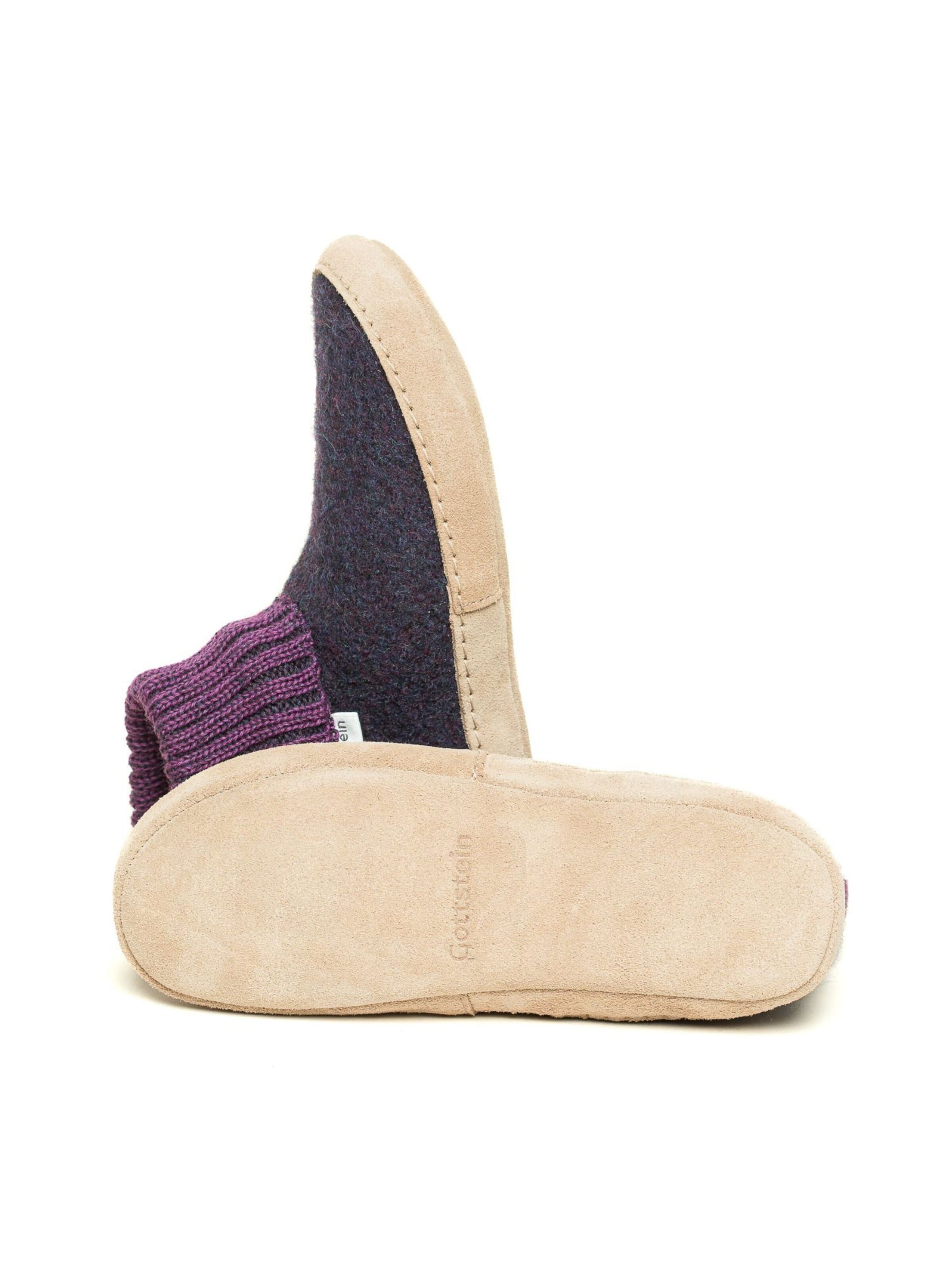 Gottstein Slippers 'Hüttenschuhe Dakota' in Purple