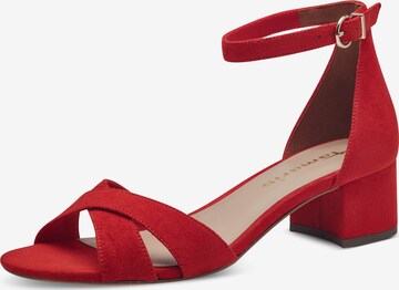 TAMARIS Sandals in Red: front