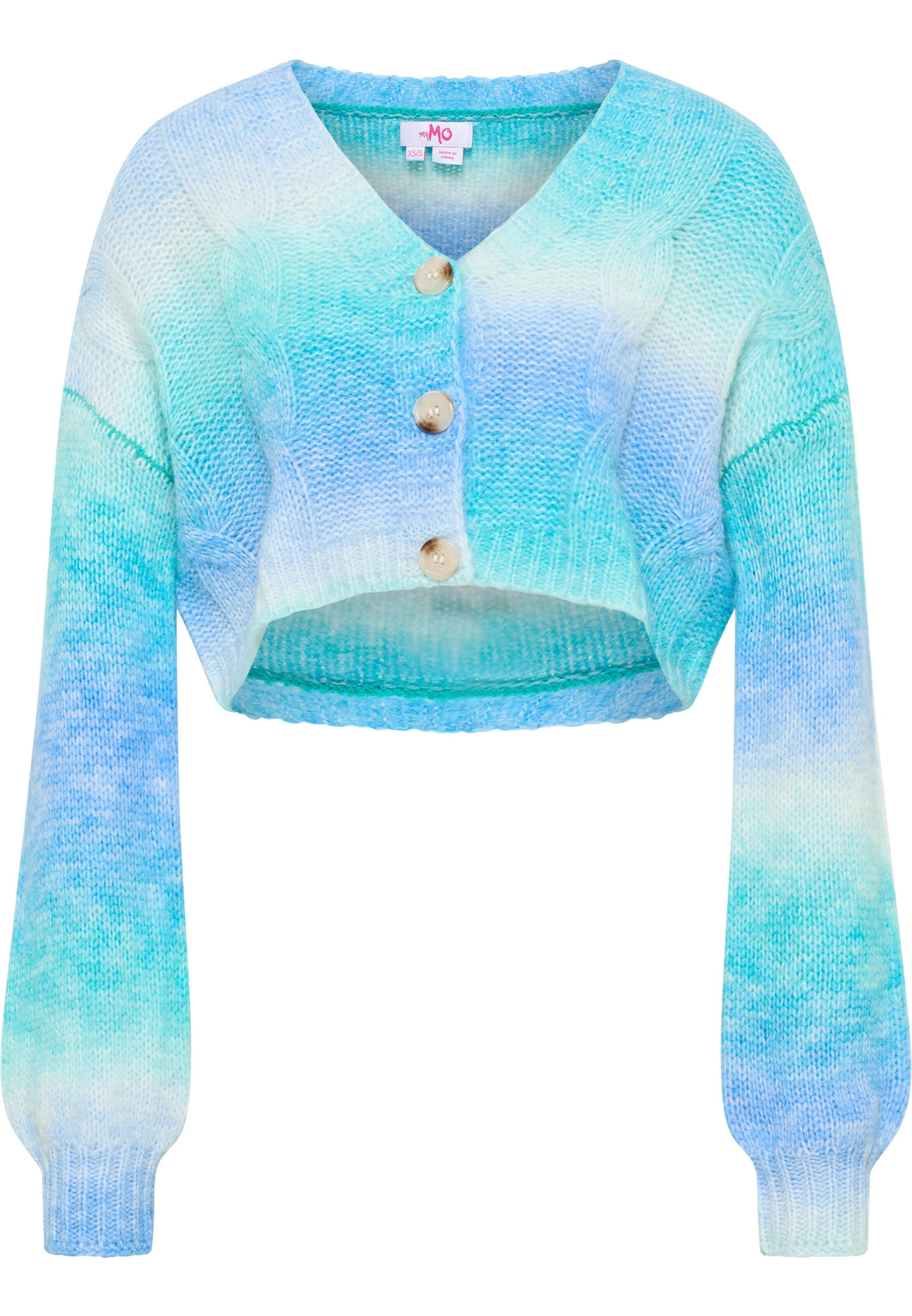 MYMO - Casaco de malha 'Biany' em azul: frente