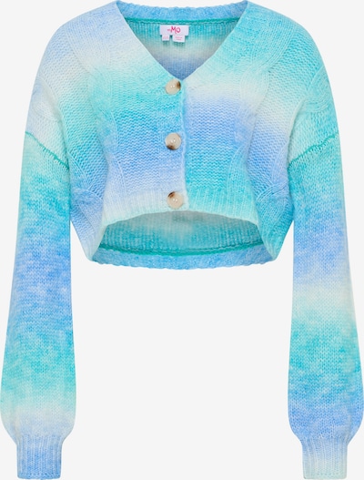 MYMO Knit cardigan 'Biany' in Blue / Turquoise / White, Item view