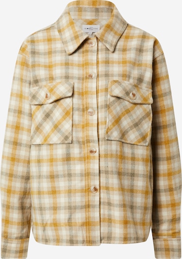 Global Funk Jacke 'Alyse' in hellbeige / goldgelb / grün / weiß, Produktansicht