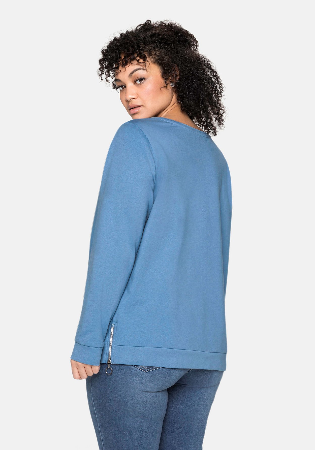 SHEEGO Sweatshirt in Blau 