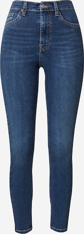 TOPSHOP Skinny Jeans 'Jamie' in Blue: front