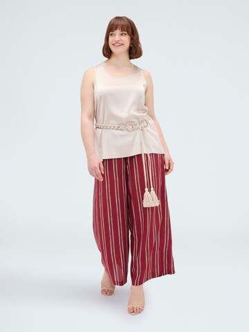 Wide leg Pantaloni di Fiorella Rubino in rosso