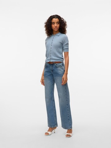 VERO MODA Gebreid vest 'VMPanama' in Blauw