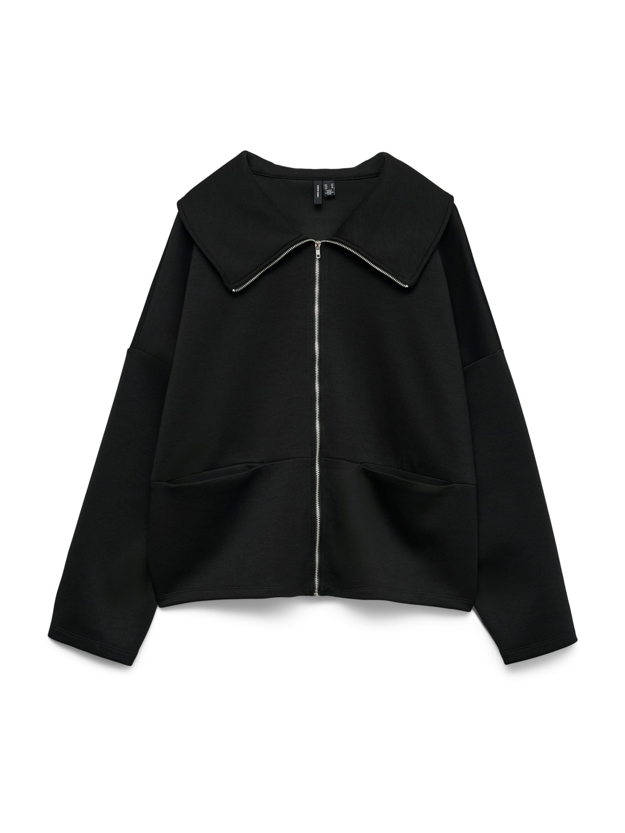 VERO MODA Gebreid vest 'VMUMA' in Zwart: voorkant