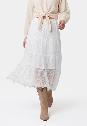 usha FESTIVAL Skirt in White: front