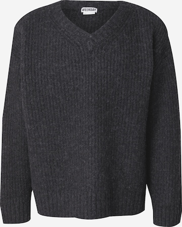 WEEKDAYPulover 'Riley' - crna boja: prednji dio