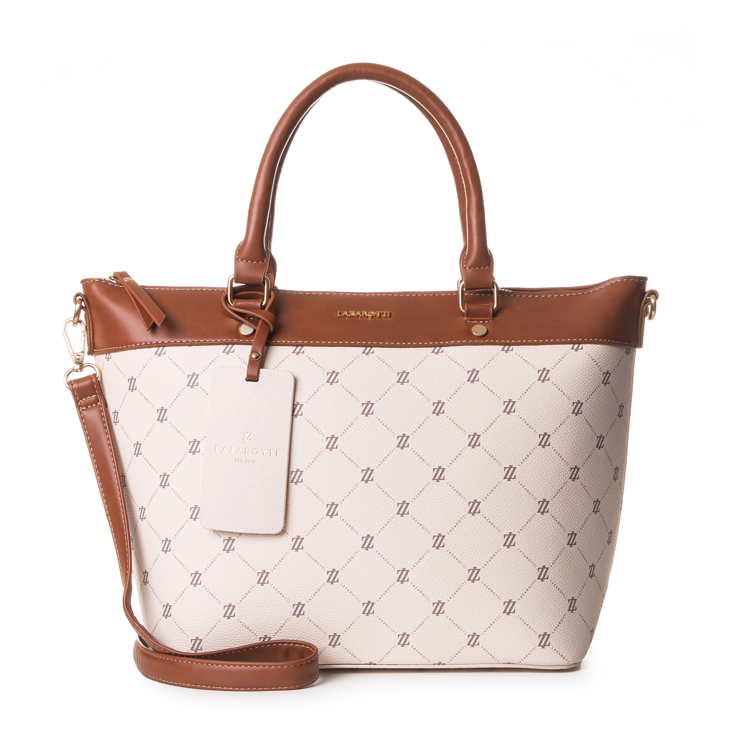 Lazarotti Handtasche 'Palermo' in Beige: Vorderseite