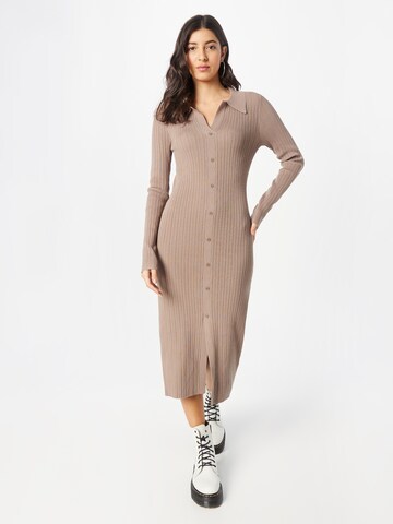 Neo Noir Knitted dress 'Harlow' in Grey: front