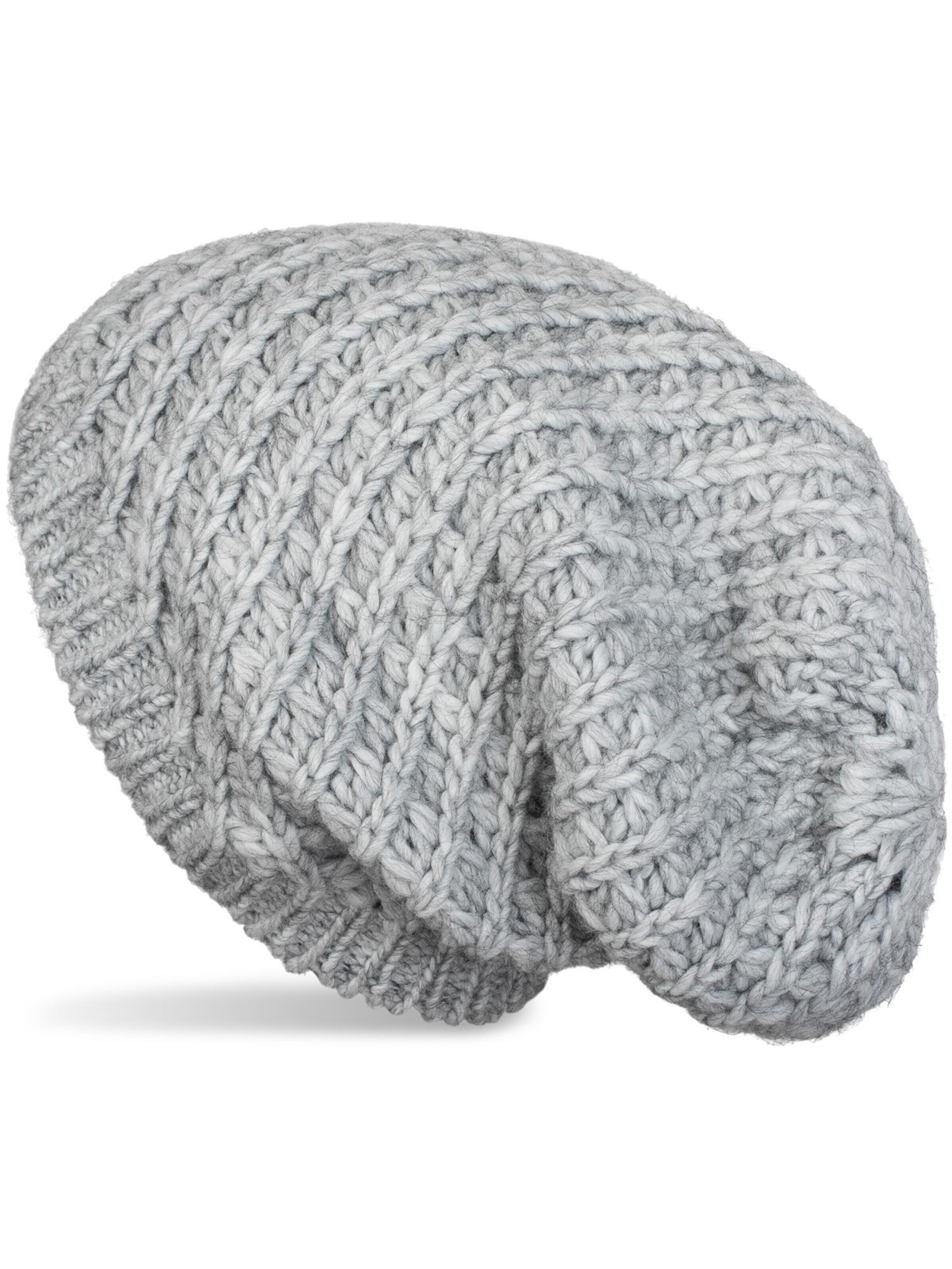 styleBREAKER Beanie 'Grobstrick Beanie Mütze' in 55-57 in Light grey, Item view