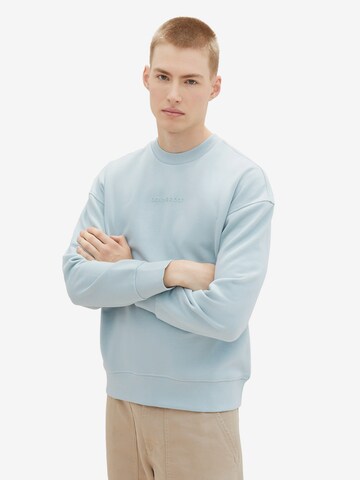 TOM TAILOR DENIM Sweatshirt in Blue