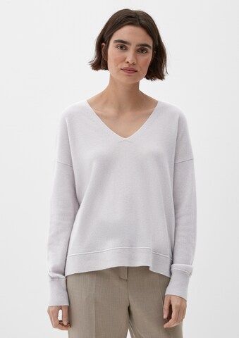 s.Oliver BLACK LABEL Pullover in Weiß: predná strana