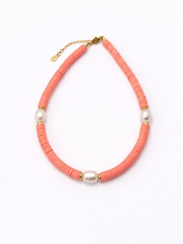 Secret Stones Necklace 'Aura' in Orange: front