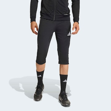 ADIDAS PERFORMANCE Slim fit Workout Pants in Black: front