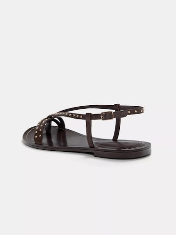 Sandales à lanières Pull&Bear en marron