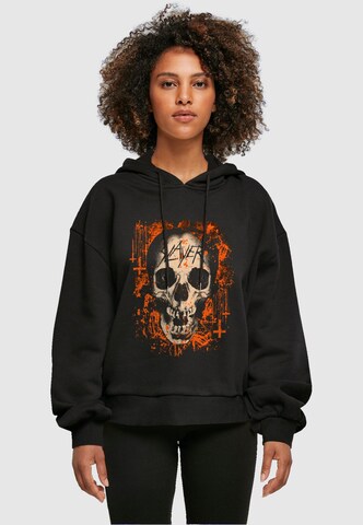 Merchcode Sweatshirt 'Slayer - Halloween Skulls' in Black: front