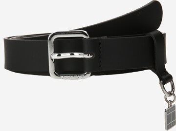 Ceinture Tommy Jeans en noir : devant