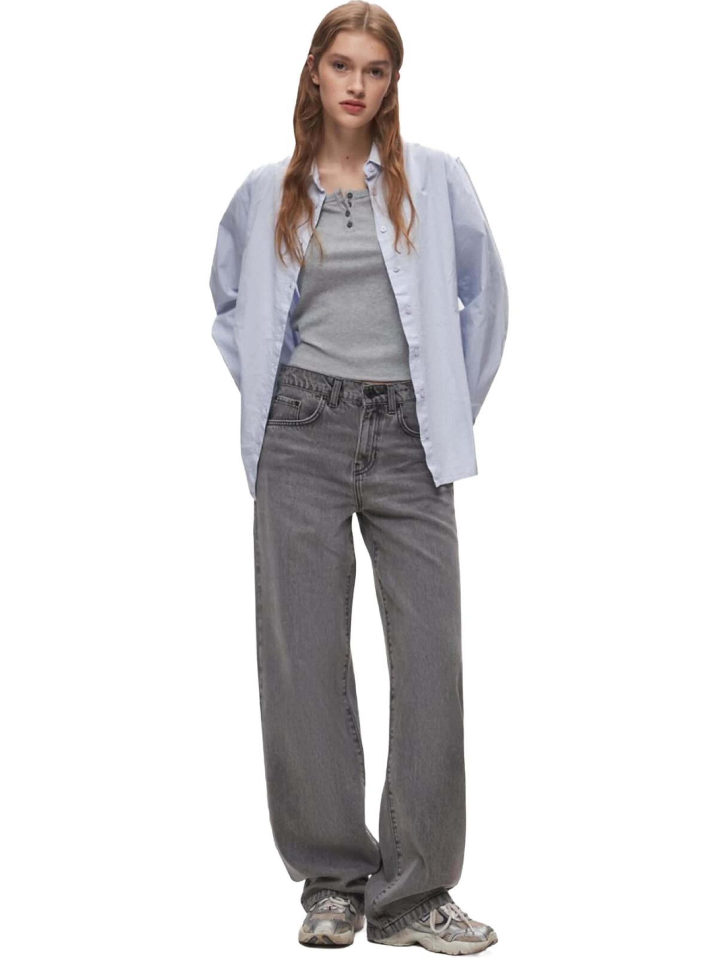 LTB Jeans - Ropa ancha Vaquero 'Larrie Tapered Jeans' en gris