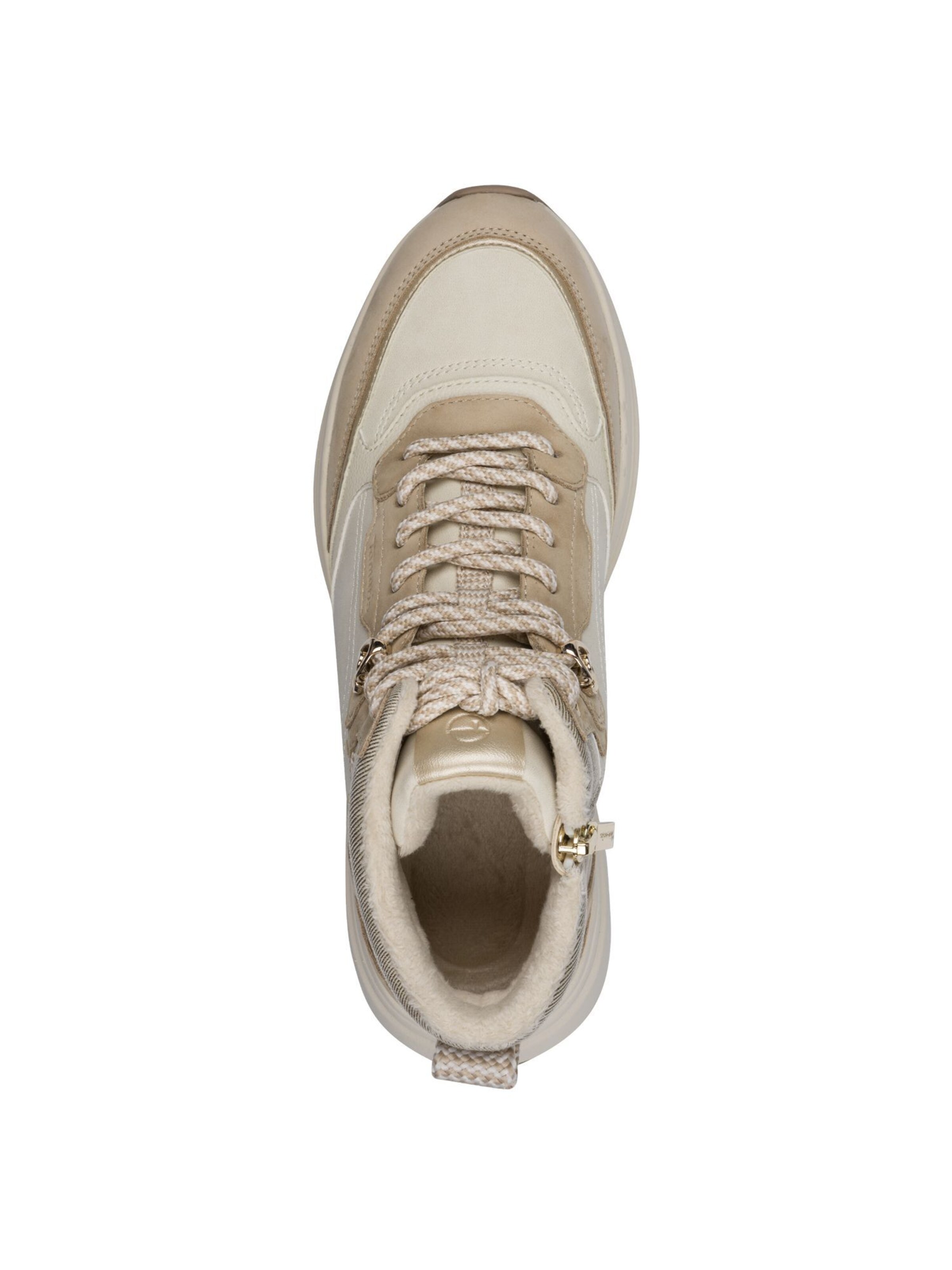 Tamaris Schnürstiefelette in Beige