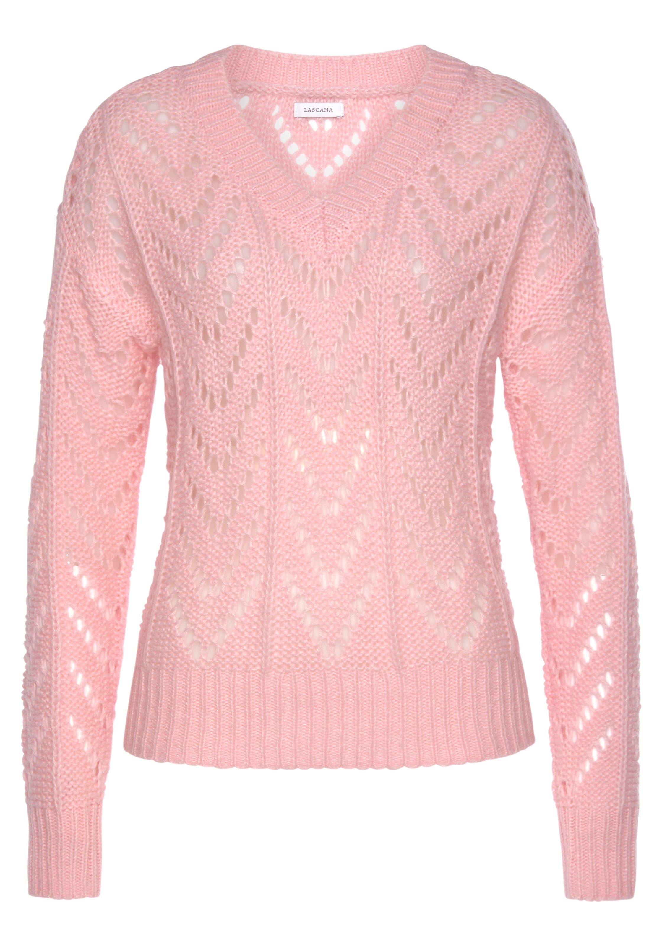 VIVANCE Свитер в Ярко-розовый: спереди