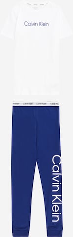 Calvin Klein Underwear Комплект пижама в синьо: отпред