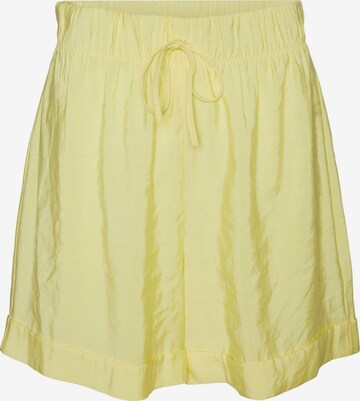 VERO MODA Loose fit Pants in Yellow: front